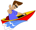 Thumbs Up Boy In Speed Boat