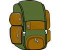 Backpack (Green/Brown)