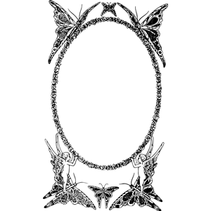 Butterfly Cupid Frame