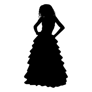 Formal Gown Woman Silhouette