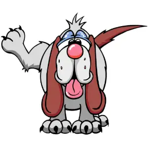 Dog Lifting Leg Clipart