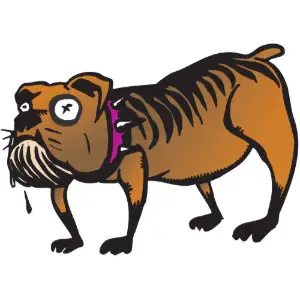 Dog Drooling Clipart