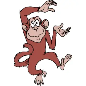 Monkey Excited Clipart