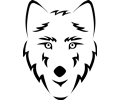 Blank Wolf Head (Stylized)