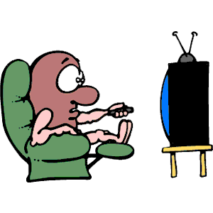 Watching Television clipart, cliparts of Watching Television free ...