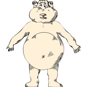 goofy naked fat guy