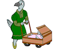 Bird with Stroller
