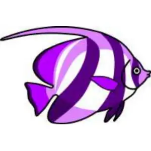 Purple fish Clipart