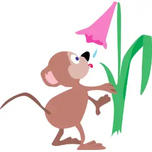 Mouse Drinking Clipart