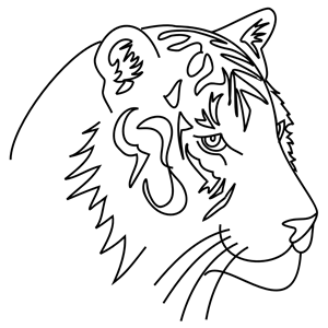 Tiger Line Art