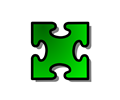 Green Jigsaw piece 03