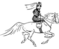 Lady on horseback