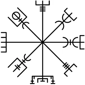 Vegvisir (non-traced) Clipart