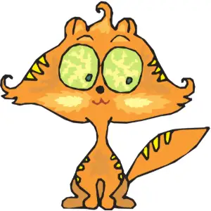 Kitten Big Eyes Clipart