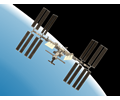 International Space Station with Earth