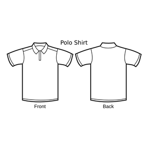 Polo Shirt Template clipart, cliparts of Polo Shirt Template free ...