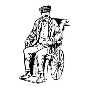 Wheelchair Man Clipart