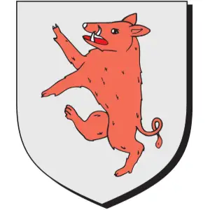 Boar Rampant Clipart