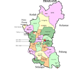 Parliamentary map of Perak, Malaysia