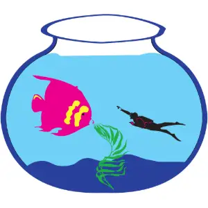 Fish in Bowl Clipart