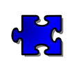 Blue Jigsaw piece 16