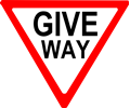 give way sign