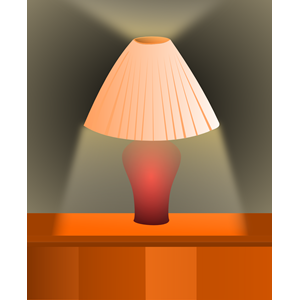 Shaded-lamp