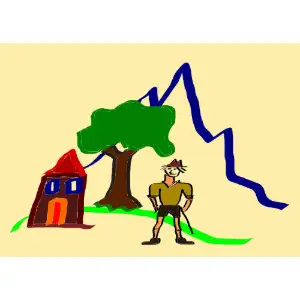 hero in context Clipart