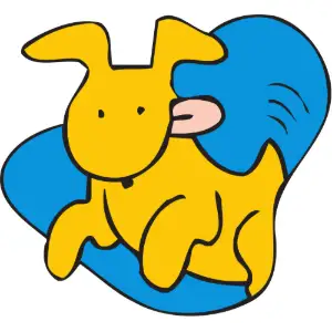 Dog Leaping Clipart