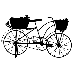 Old Fashioned Bicycle With Baskets