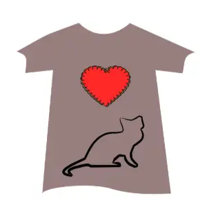 Tshirt-heart Clipart