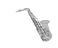 Silver Saxophone