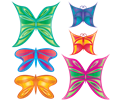 Colorful Abstract Butterflies