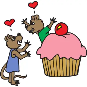 Mice in Love Clipart