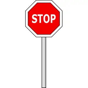 Stop sign Clipart