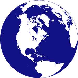 northern hemisphere globe