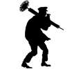 chimney sweep silhoutte