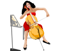 Female Cello Player