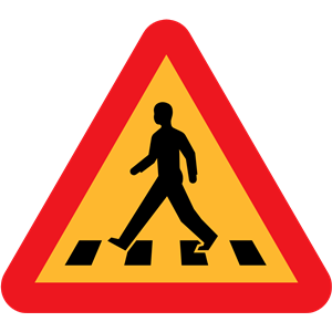 pedestrian crossing sign