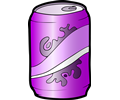 Purple Can of Soda