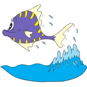 Fish Jumping Clipart