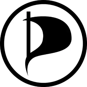 pirate party flag Clipart