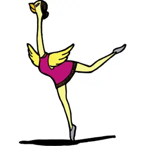 Goose Dancing Clipart