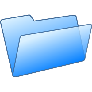 blue folder