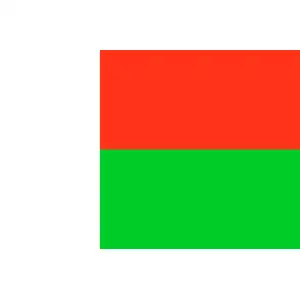 flag of Madagascar Clipart