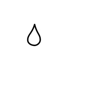White Tear Drop Clipart