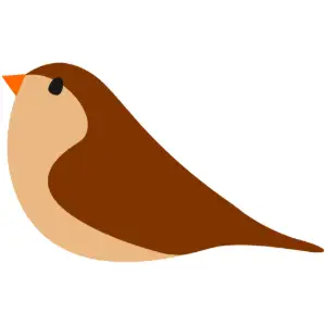 Simple bird 2 Clipart