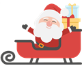 Santa and sleigh 2