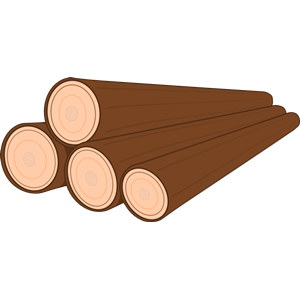 A pile of logs