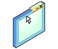 Isometric generic software window